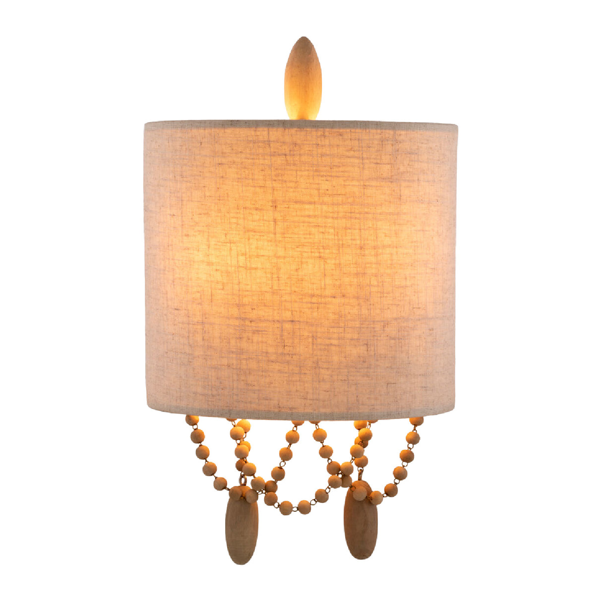   Modern European furniture - Beige Linen Beaded Wall Lamp - www.oroa.com | Oroa.com