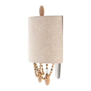   Modern European furniture - Beige Linen Beaded Wall Lamp - www.oroa.com | Oroa.com