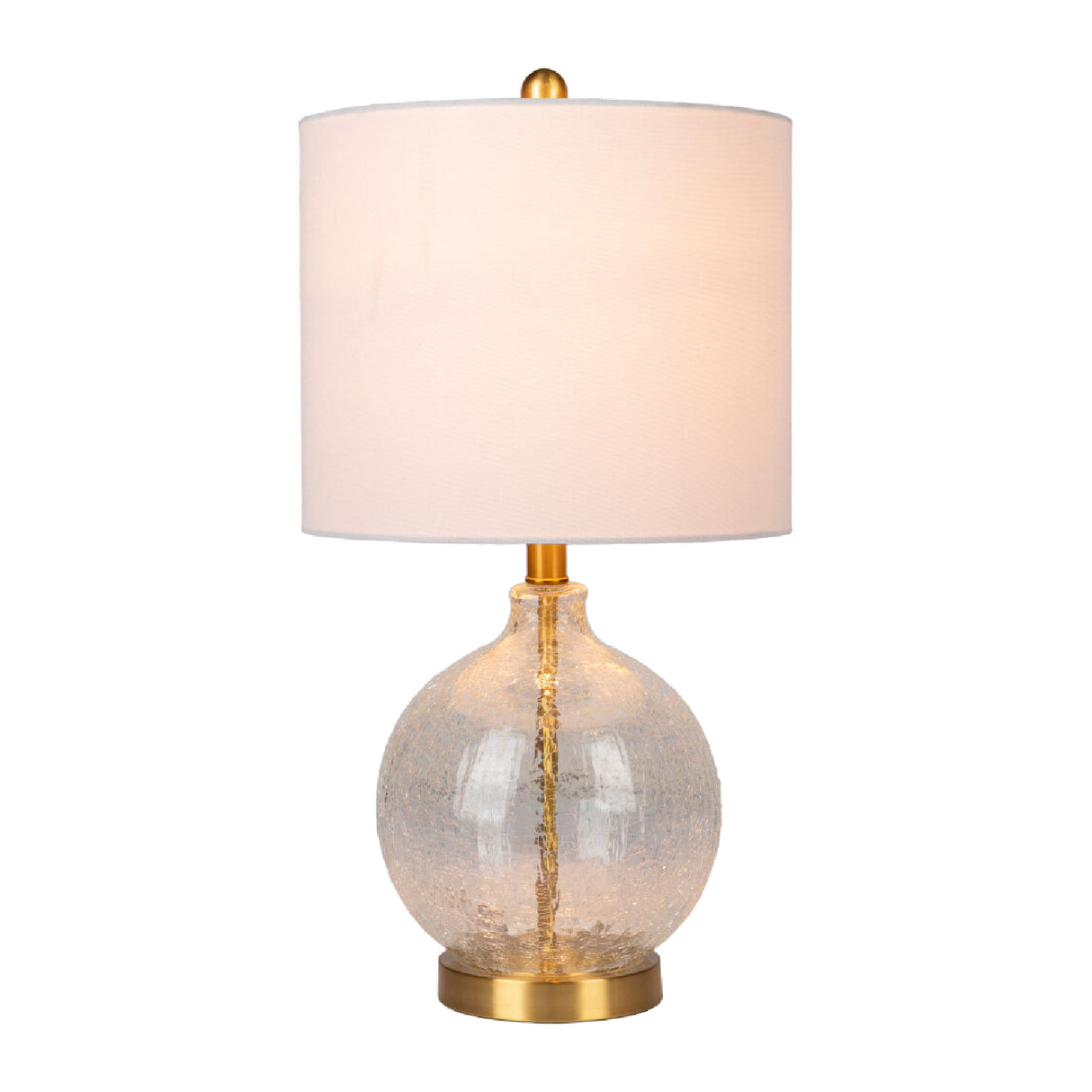  Modern European furniture - Crackle Clear Glass Table Lamp - www.oroa.com | Oroa.com