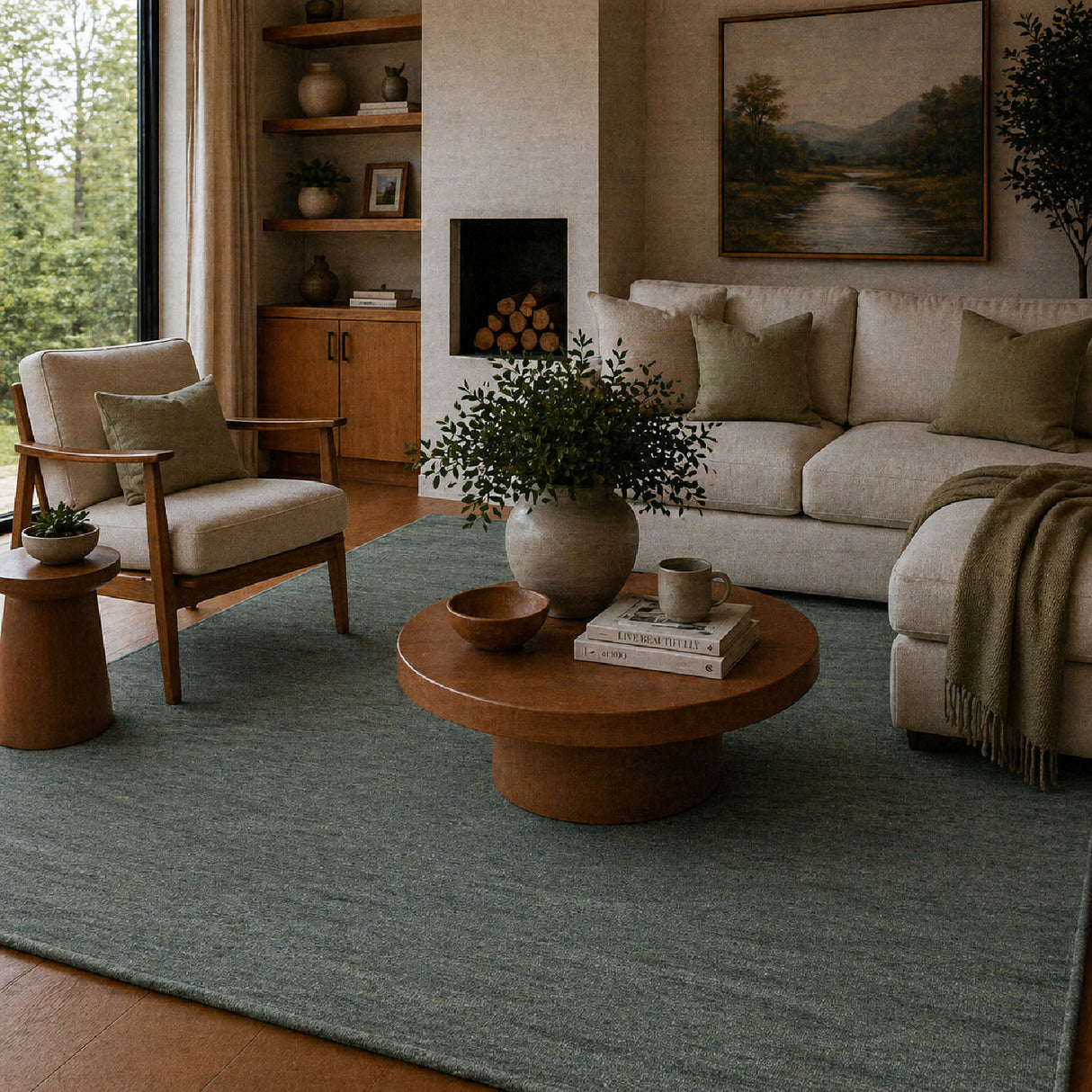   Modern European furniture - Hand-Knotted Wool Fringed Carpet - www.oroa.com | Oroa.com