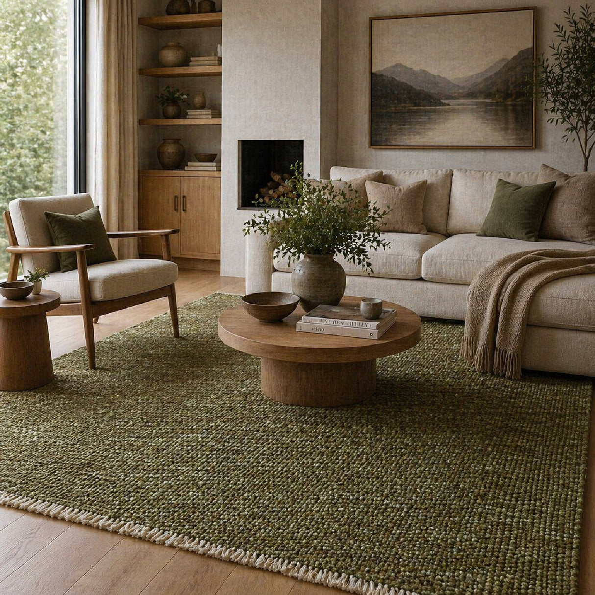   Modern European furniture - Hand-Knotted Wool Fringed Carpet - www.oroa.com | Oroa.com