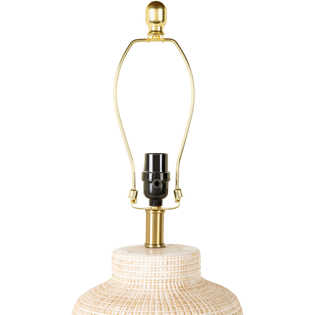   Modern European furniture - Beige Linen Ceramic Table Lamp - www.oroa.com | Oroa.com