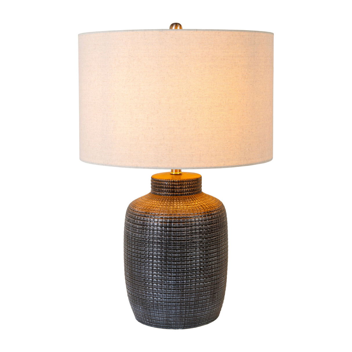   Modern European furniture - Beige Linen Ceramic Table Lamp - www.oroa.com | Oroa.com