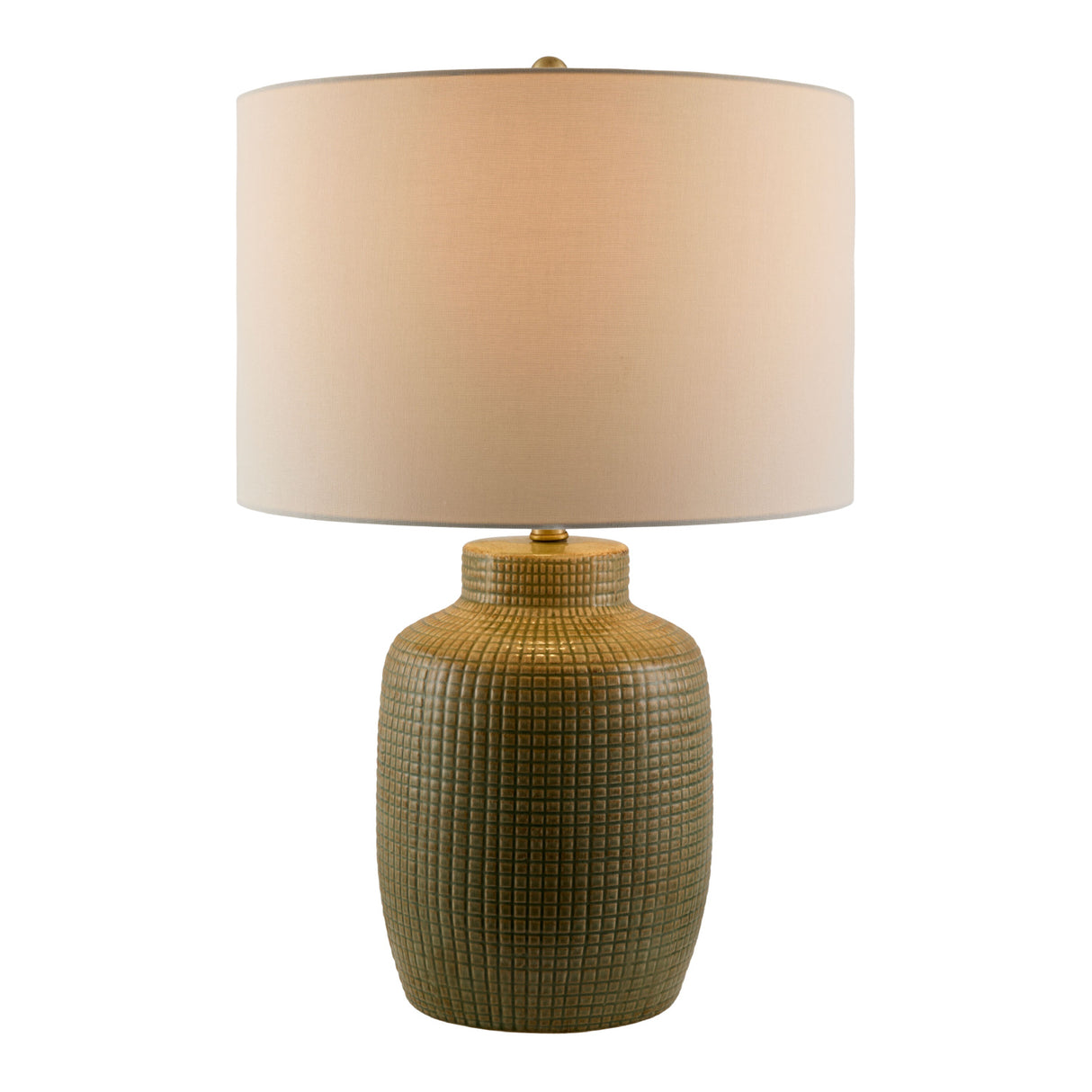   Modern European furniture - White Linen Ceramic Table Lamp - www.oroa.com | Oroa.com