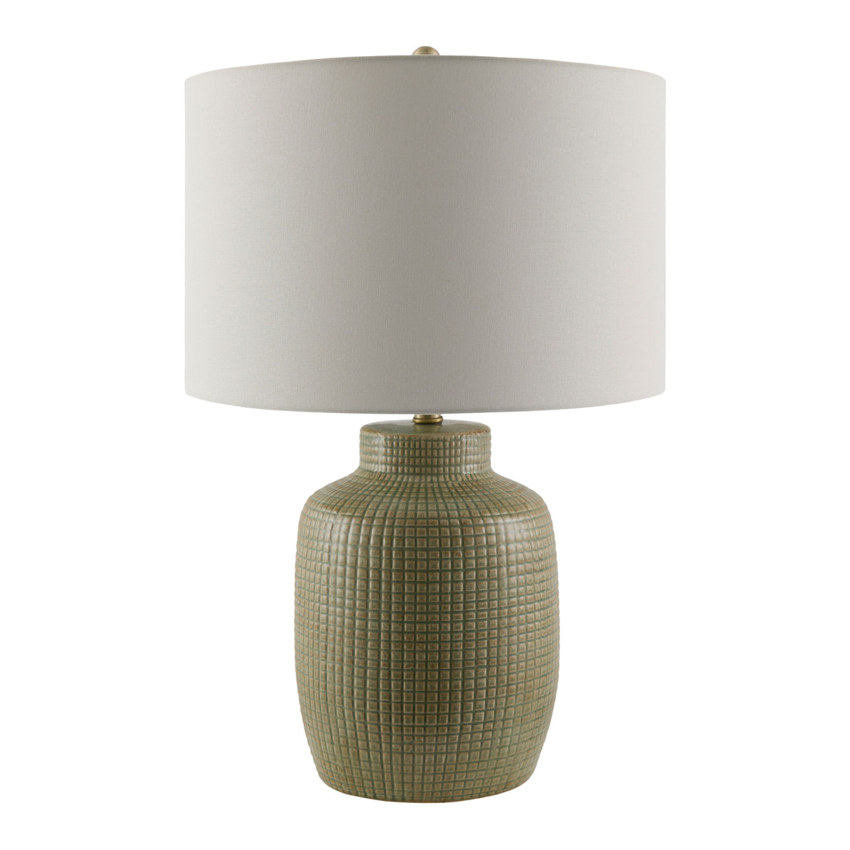   Modern European furniture - White Linen Ceramic Table Lamp - www.oroa.com | Oroa.com