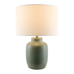   Modern European furniture - White Linen Ceramic Table Lamp - www.oroa.com | Oroa.com