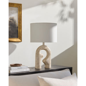   Modern European furniture - Wavy Carved Base Table Lamp - www.oroa.com | Oroa.com