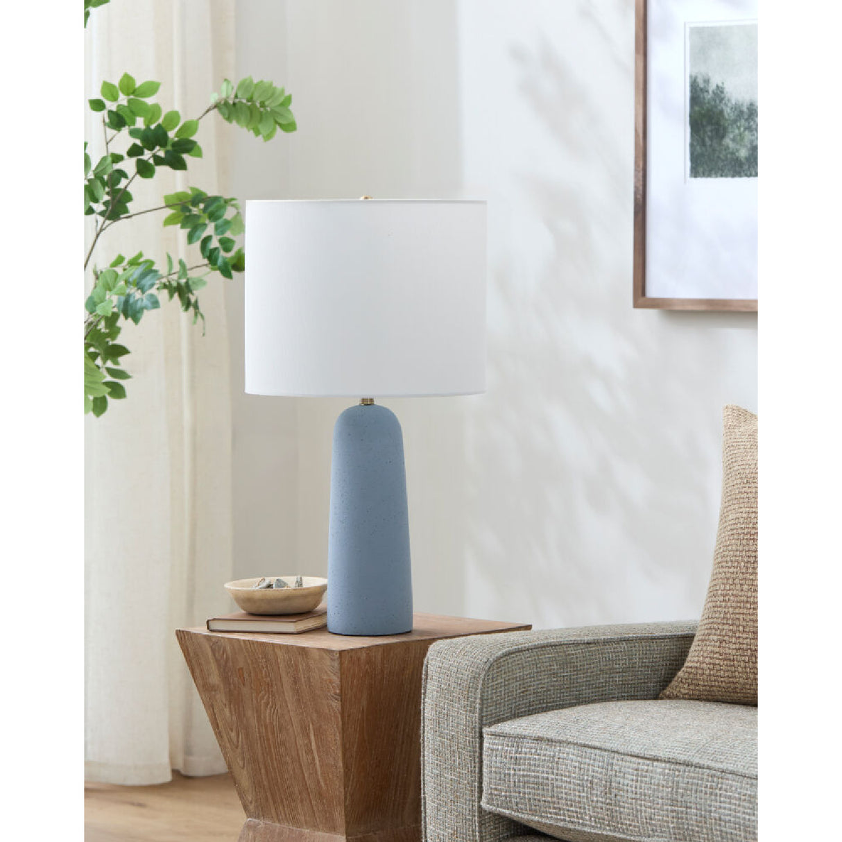   Modern European furniture - Hand-Painted Concrete Table Lamp - www.oroa.com | Oroa.com