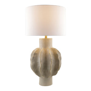   Modern European furniture - Gray Scuptured Accent Table Lamp - www.oroa.com | Oroa.com