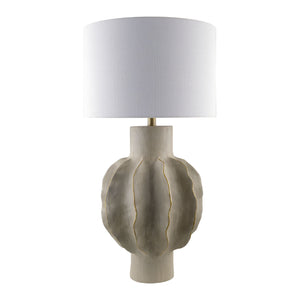  Modern European furniture - Gray Scuptured Accent Table Lamp - www.oroa.com | Oroa.com
