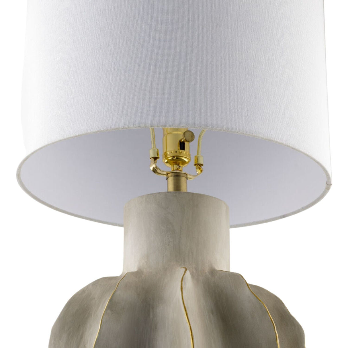   Modern European furniture - Gray Scuptured Accent Table Lamp - www.oroa.com | Oroa.com