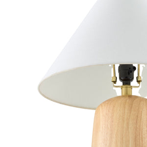   Modern European furniture - Beige Wood Veneer Table Lamp - www.oroa.com | Oroa.com