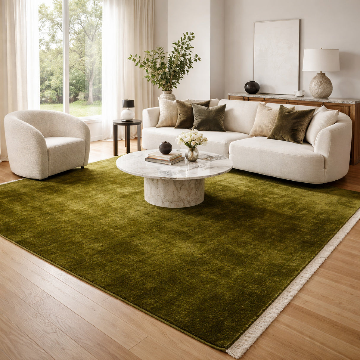   Modern furniture - Hand-Loomed Wool Fringe Carpet - www.oroa.com | Oroa.com