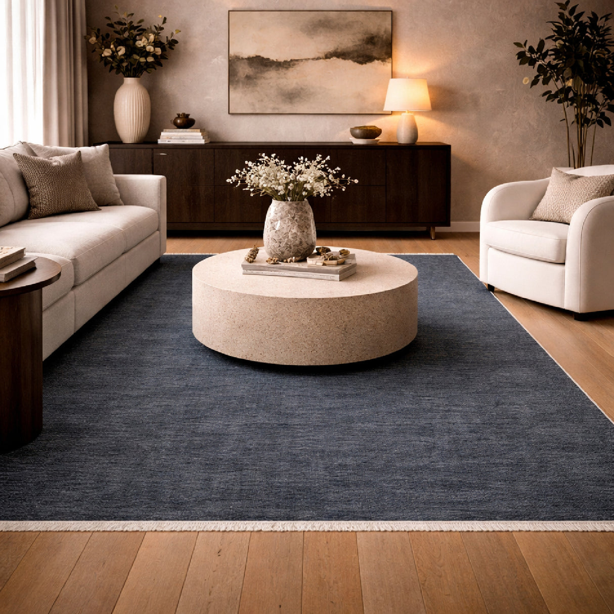   Modern furniture - Hand-Loomed Wool Fringe Table Runner - www.oroa.com | Oroa.com