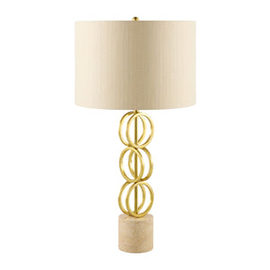   Modern European furniture - Gold Rings Accent Table Lamp - www.oroa.com | Oroa.com
