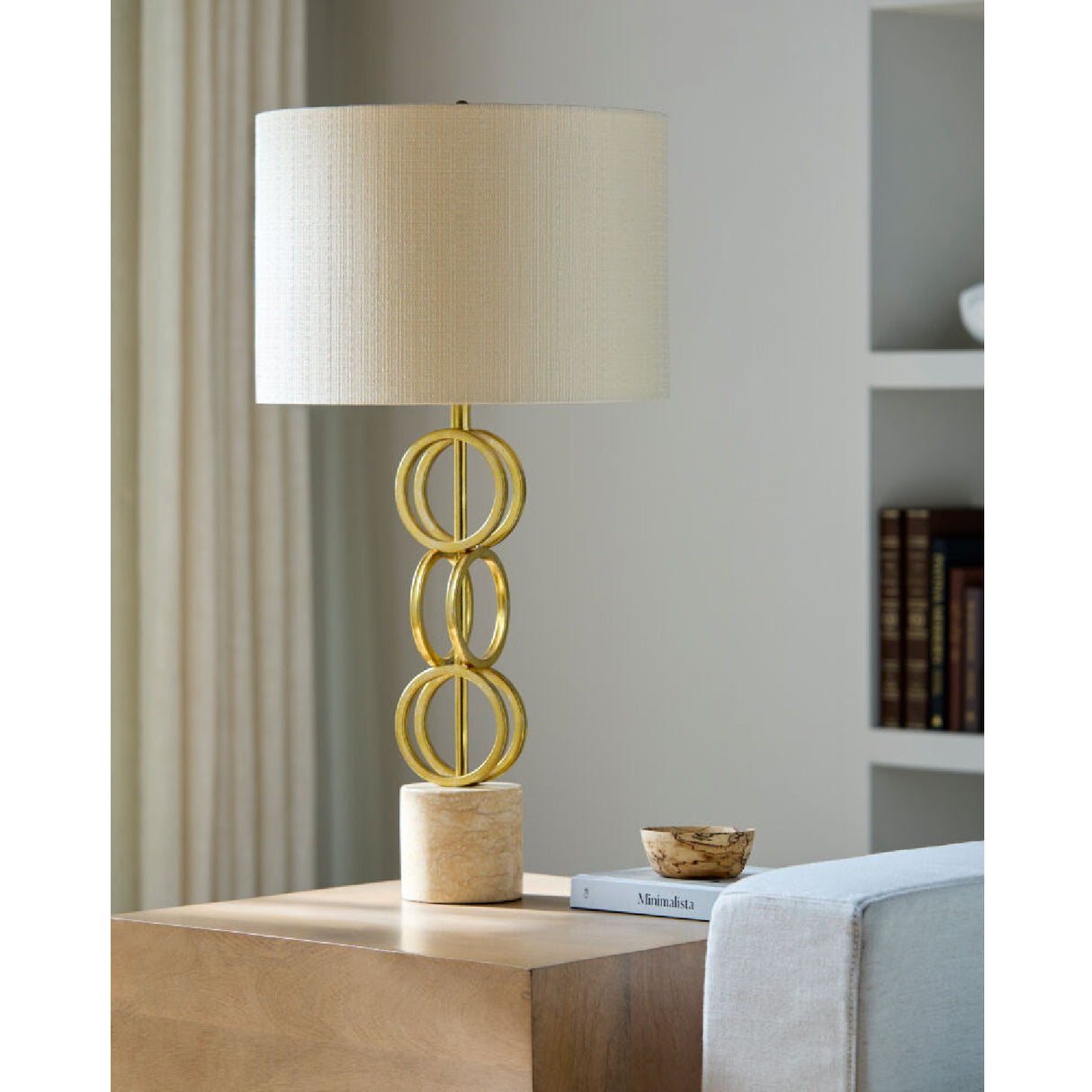   Modern European furniture - Gold Rings Accent Table Lamp - www.oroa.com | Oroa.com