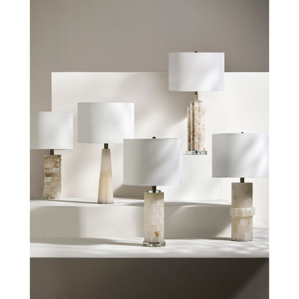   Modern European furniture - Cream Stone Accent Table Lamp - www.oroa.com | Oroa.com
