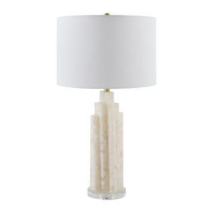   Modern European furniture - Burnished Cream Stone Table Lamp - www.oroa.com | Oroa.com