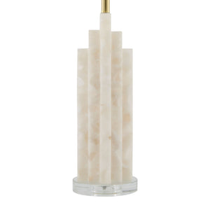   Modern European furniture - Burnished Cream Stone Table Lamp - www.oroa.com | Oroa.com