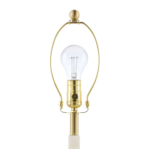   Modern European furniture - Burnished Cream Stone Table Lamp - www.oroa.com | Oroa.com