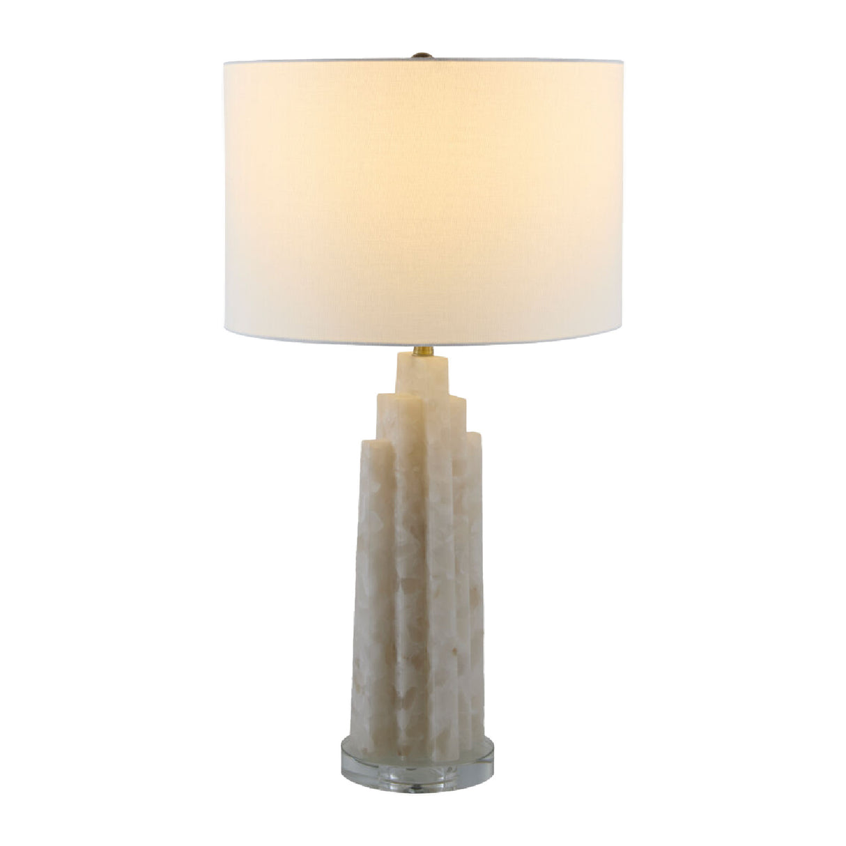   Modern European furniture - Burnished Cream Stone Table Lamp - www.oroa.com | Oroa.com