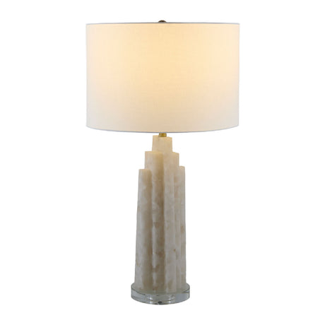   Modern European furniture - Burnished Cream Stone Table Lamp - www.oroa.com | Oroa.com