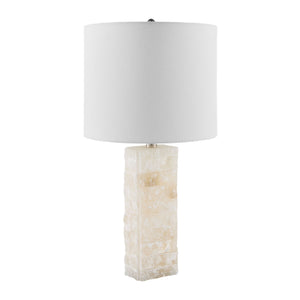   Modern European furniture - Cream Stone Accent Table Lamp - www.oroa.com | Oroa.com