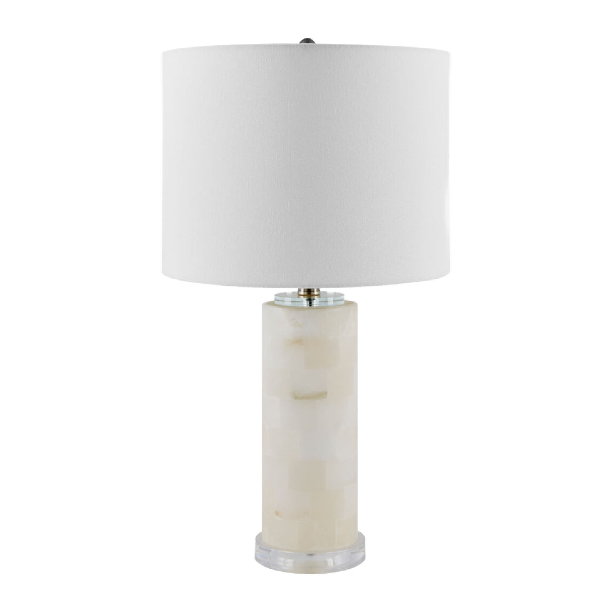   Modern European furniture - Burnished Cream Stone Table Lamp - www.oroa.com | Oroa.com