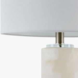   Modern European furniture - Burnished Cream Stone Table Lamp - www.oroa.com | Oroa.com