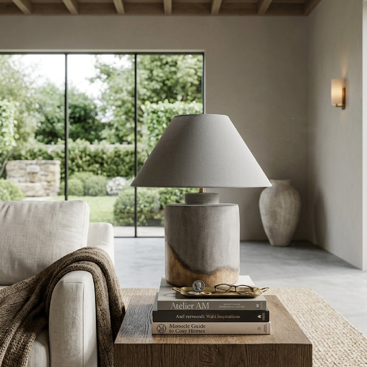   Modern European furniture - Two-Toned Ceramic Table Lamp - www.oroa.com | Oroa.com