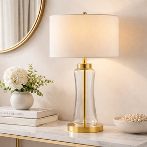   Modern European furniture -  Translucent Glass Cotton Table Lamp - www.oroa.com | Oroa.com