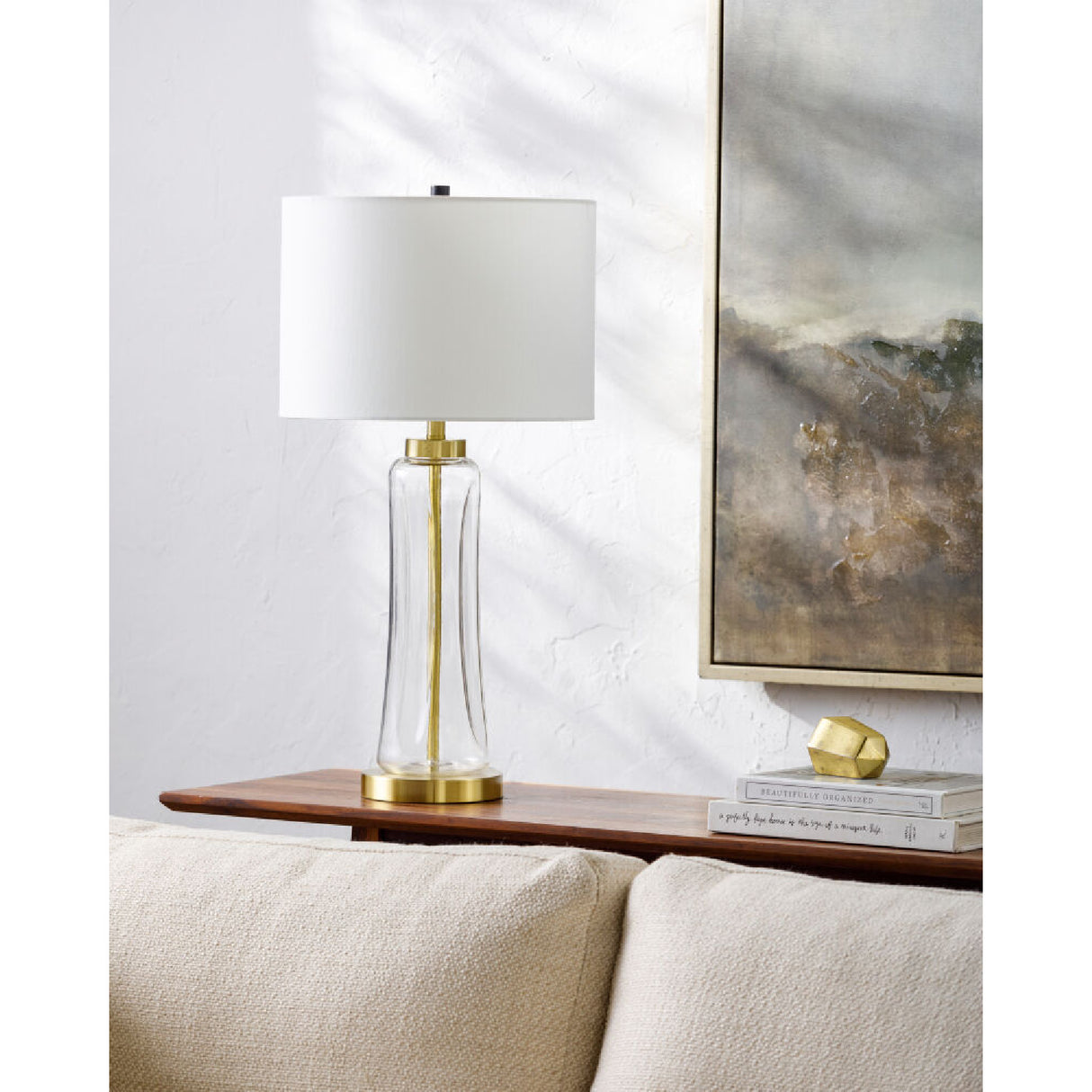   Modern European furniture -  Translucent Glass Cotton Table Lamp - www.oroa.com | Oroa.com
