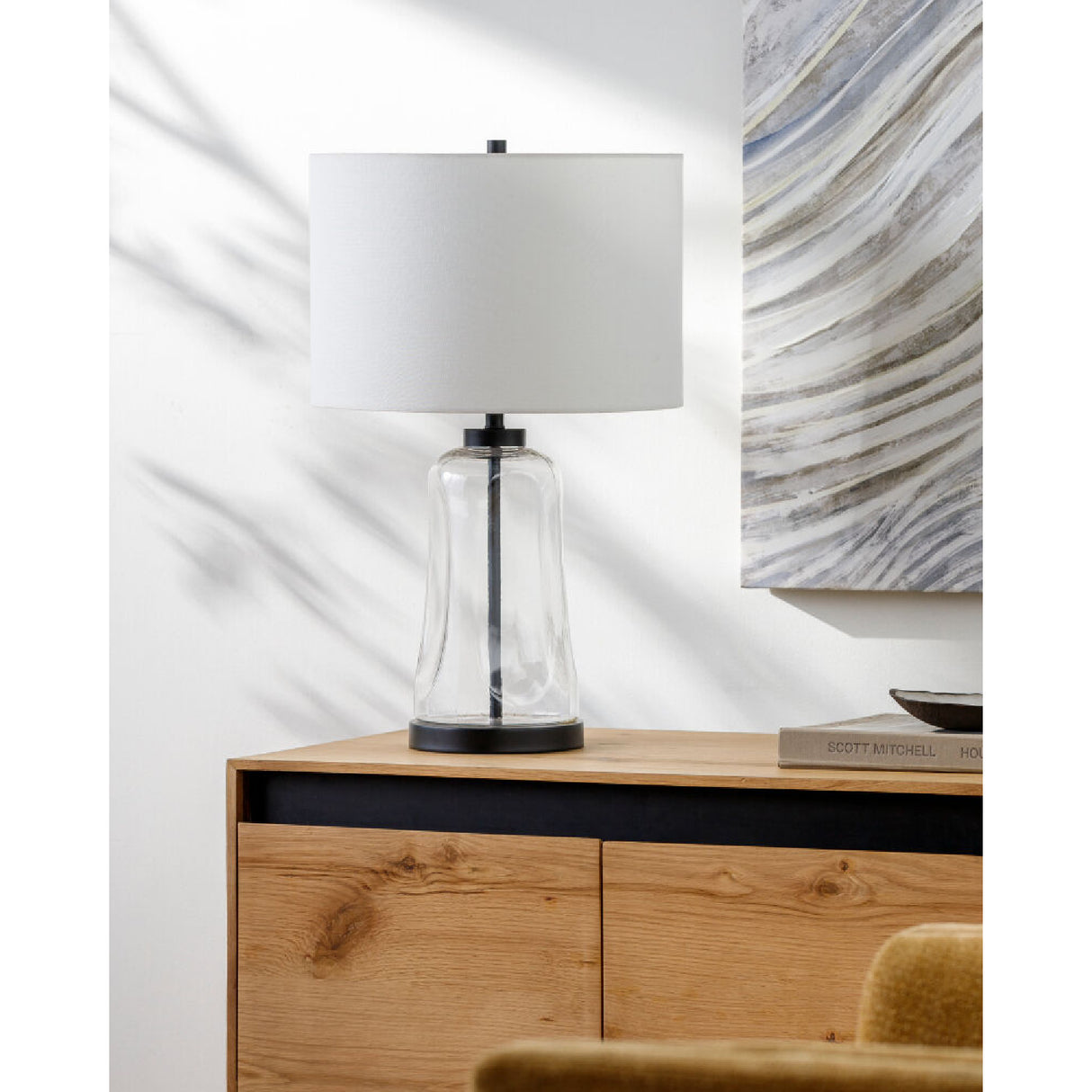   Modern European furniture - Clear Glass Cotton Table Lamp - www.oroa.com | Oroa.com