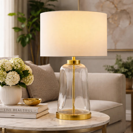   Modern European furniture - Clear Glass Cotton Table Lamp - www.oroa.com | Oroa.com