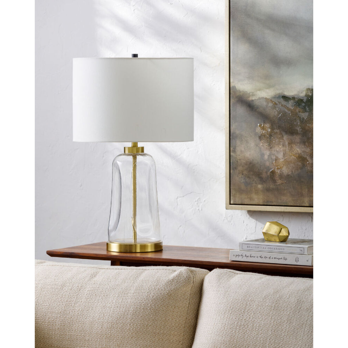   Modern European furniture - Clear Glass Cotton Table Lamp - www.oroa.com | Oroa.com