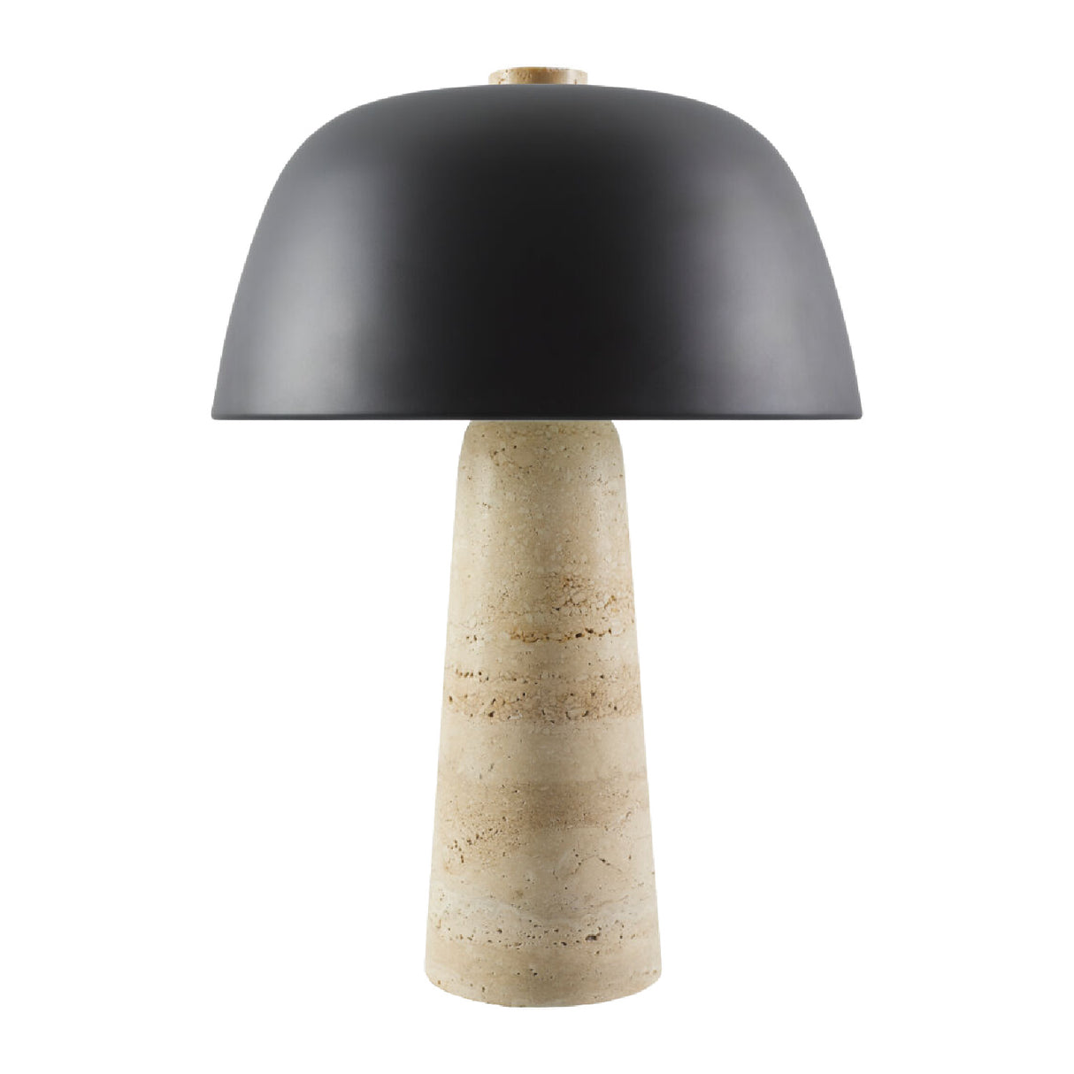   Modern European furniture - Metal Shade Travertine Table Lamp L - www.oroa.com | Oroa.com