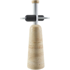   Modern European furniture - Metal Shade Travertine Table Lamp L - www.oroa.com | Oroa.com