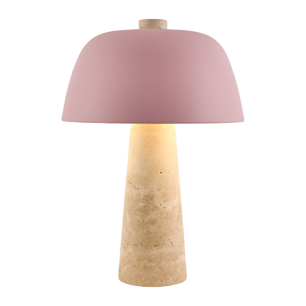   Modern European furniture - Metal Shade Travertine Table Lamp L - www.oroa.com | Oroa.com
