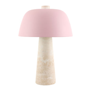   Modern European furniture - Metal Shade Travertine Table Lamp L - www.oroa.com | Oroa.com