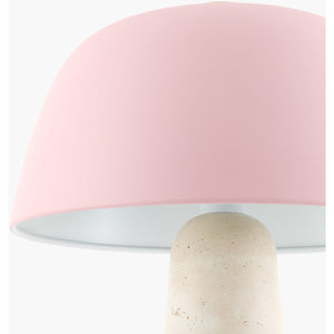   Modern European furniture - Metal Shade Travertine Table Lamp L - www.oroa.com | Oroa.com