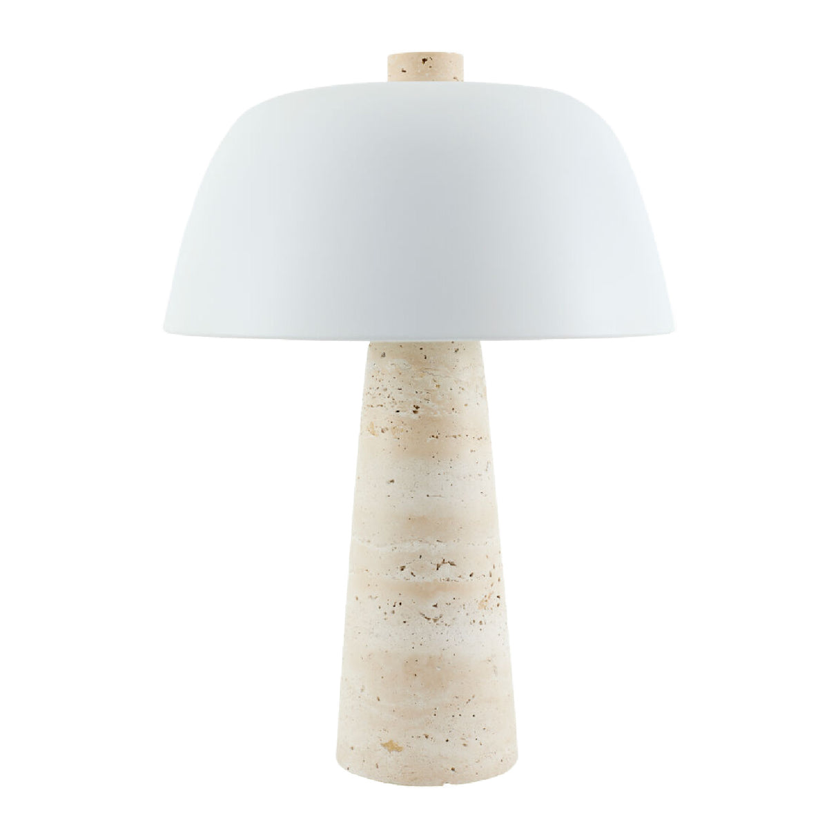   Modern European furniture - Metal Shade Travertine Table Lamp L - www.oroa.com | Oroa.com