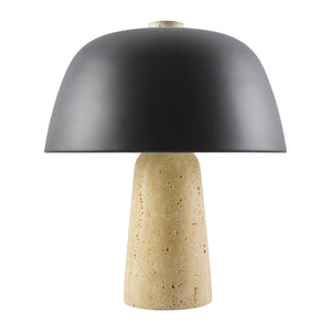   Modern European furniture - Metal Shade Travertine Table Lamp S - www.oroa.com | Oroa.com
