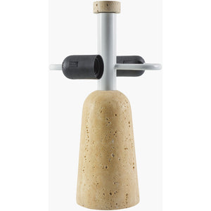   Modern European furniture - Metal Shade Travertine Table Lamp S - www.oroa.com | Oroa.com