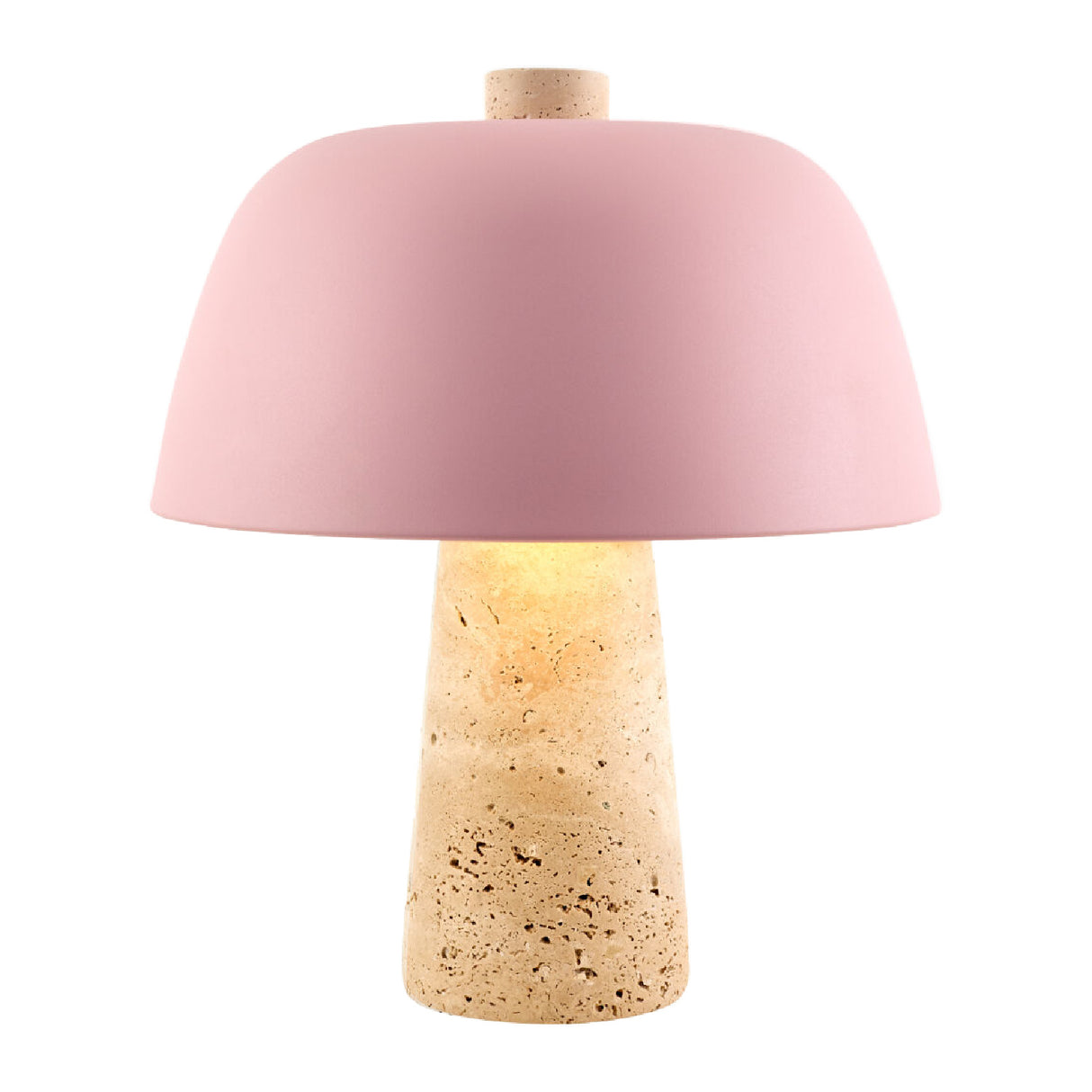   Modern European furniture - Metal Shade Travertine Table Lamp S - www.oroa.com | Oroa.com