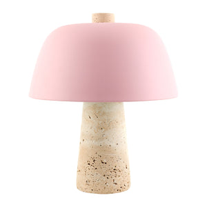   Modern European furniture - Metal Shade Travertine Table Lamp S - www.oroa.com | Oroa.com