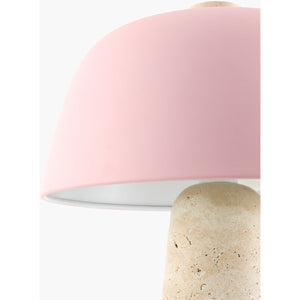   Modern European furniture - Metal Shade Travertine Table Lamp S - www.oroa.com | Oroa.com