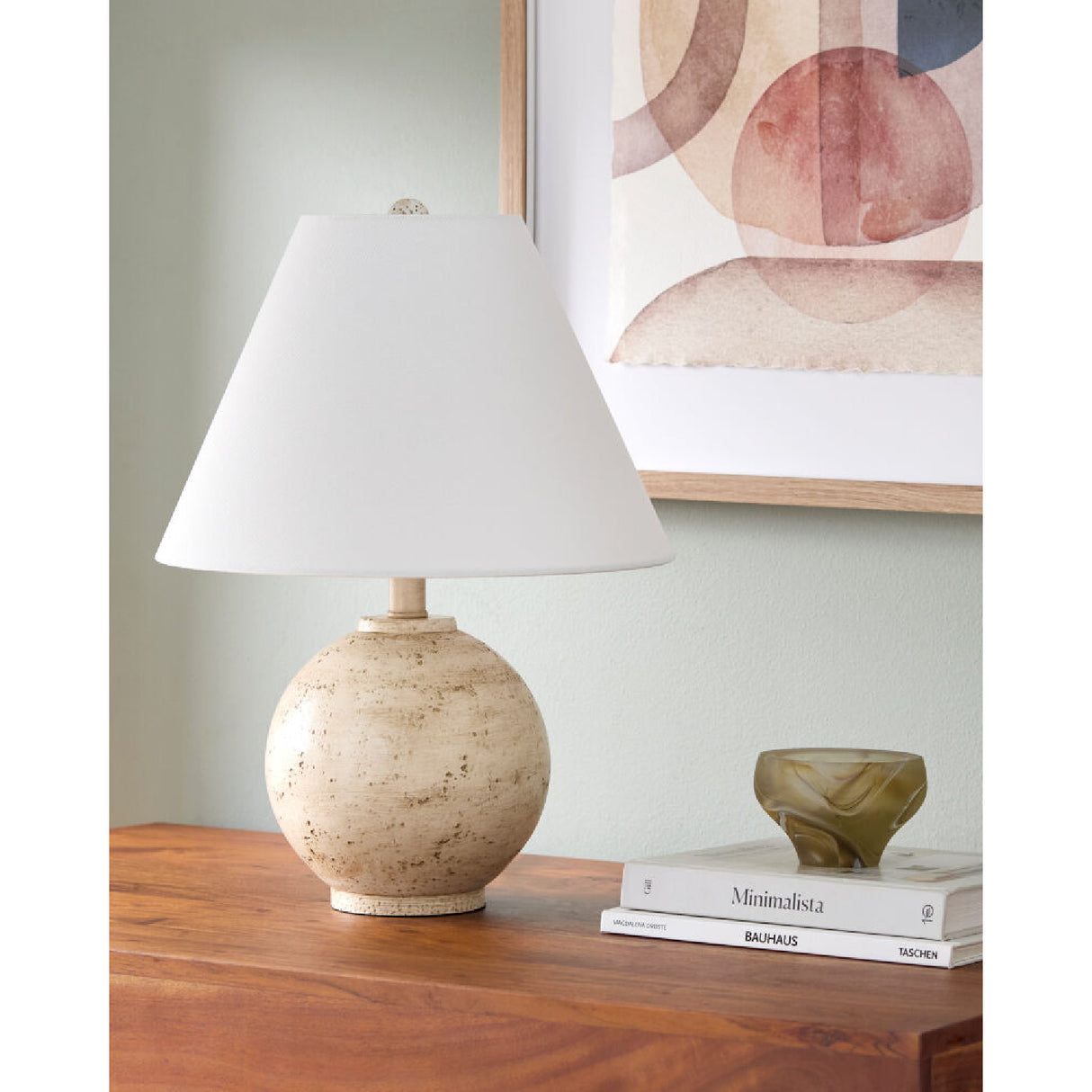   Modern European furniture - Cream Sphere Base Table Lamp - www.oroa.com | Oroa.com
