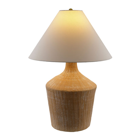   Modern European furniture - Glazed Beige Ceramic Table Lamp - www.oroa.com | Oroa.com