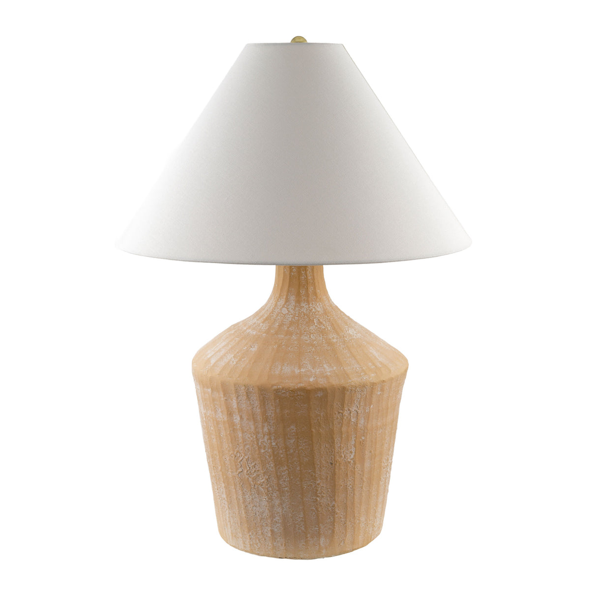   Modern European furniture - Glazed Beige Ceramic Table Lamp - www.oroa.com | Oroa.com