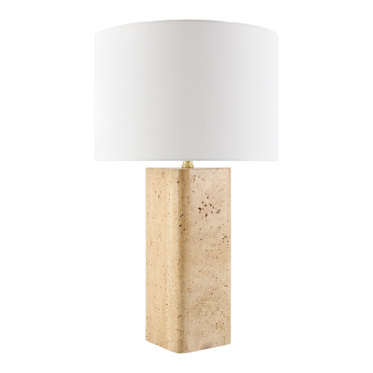   Modern European furniture - Burnished Beige Travertine Table Lamp - www.oroa.com | Oroa.com